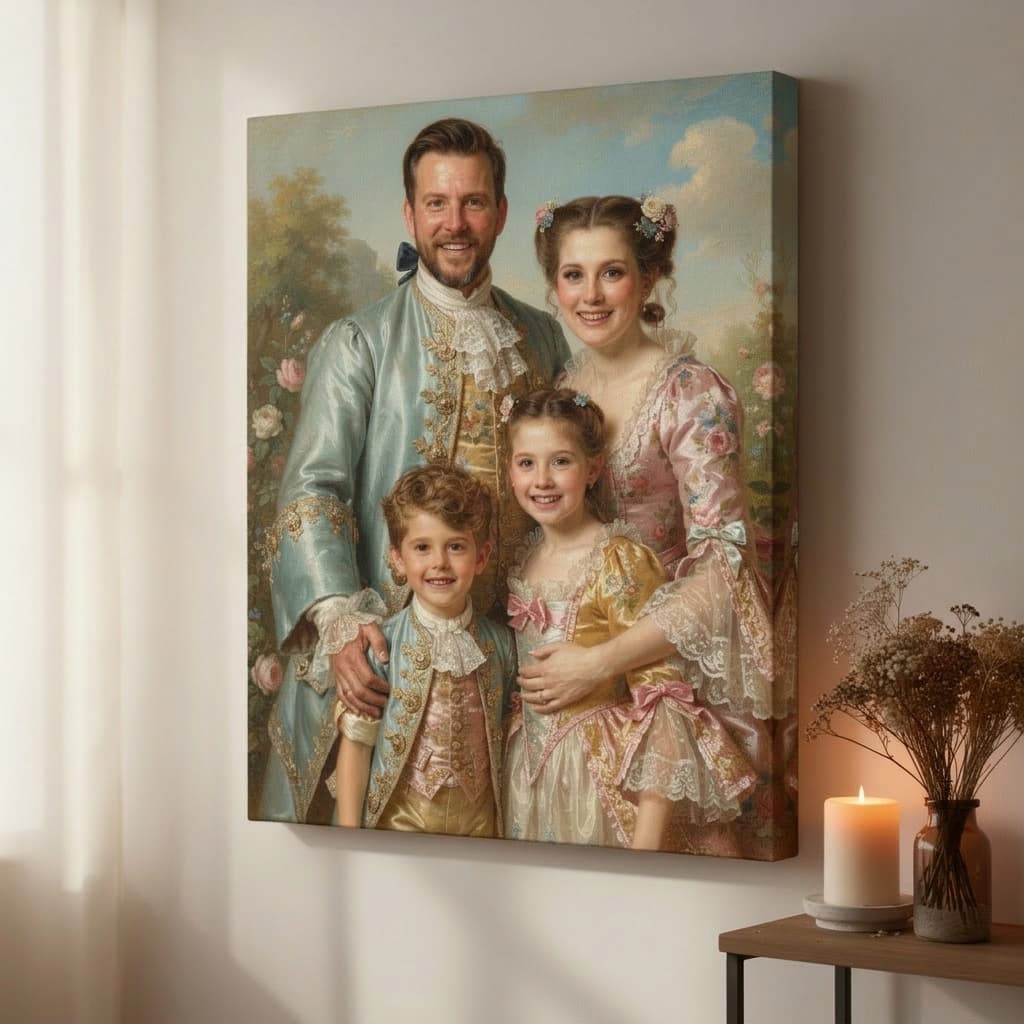 Pet Portrait or Family Portrait - Large Canvas